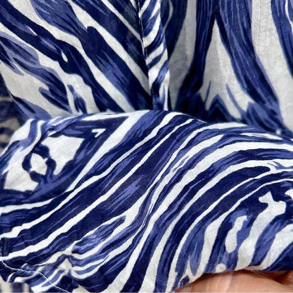 Dolma Blue & White Print Kimono, Sz M/L, Excellent Condition! - Picture 5 of 8